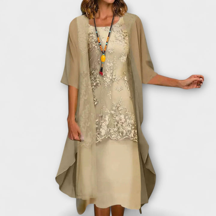 Davina | Elegant formal midi dress
