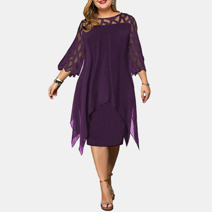 Isabella | Chic Plus Size Midi Dress For Modern Women