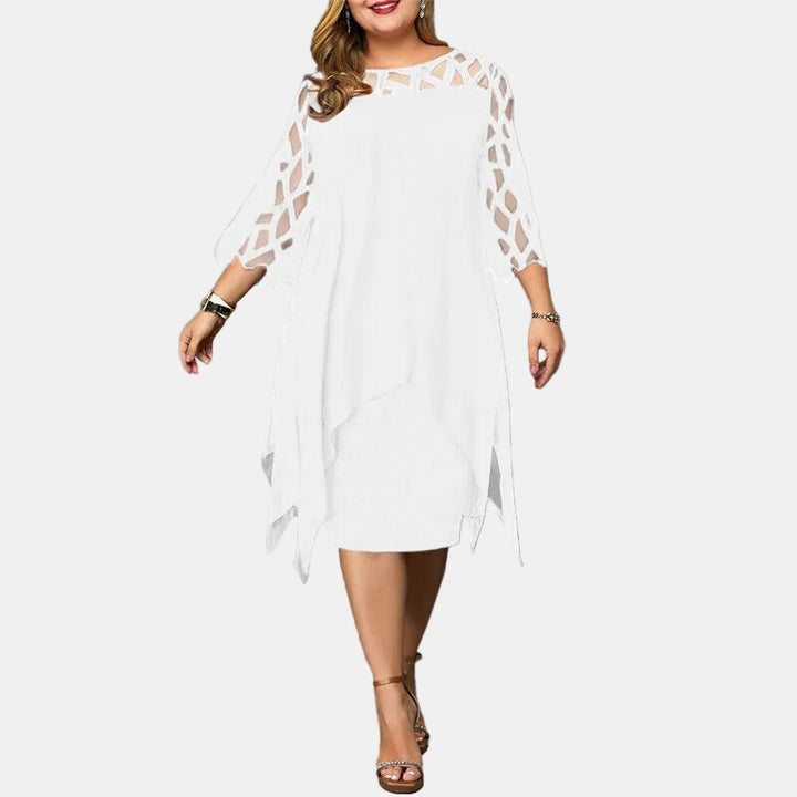 Isabella | Chic Plus Size Midi Dress For Modern Women