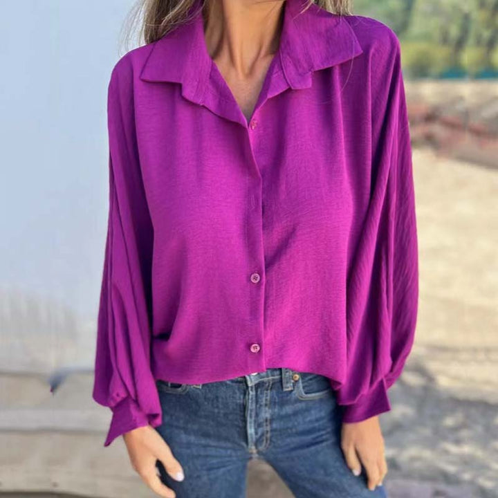 Skylar | Loose Fit Long Sleeve Blouse